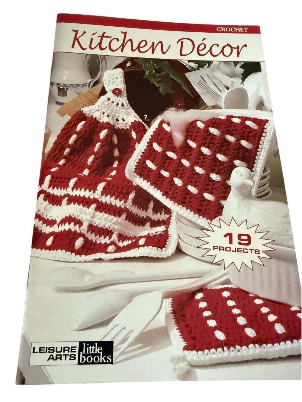 Kitchen Decor Crochet Projects Booklet 19 Projects Leisure Accents 2001